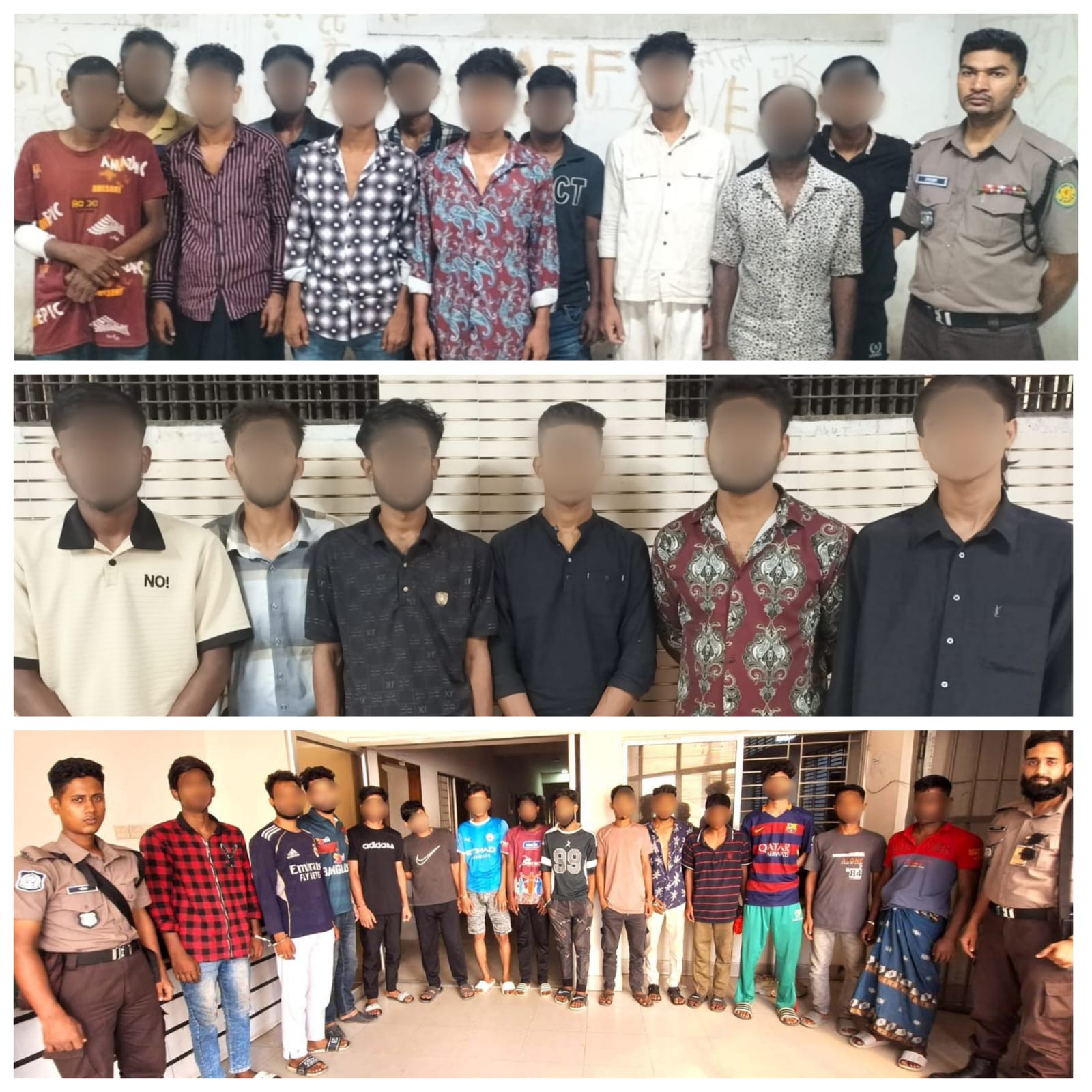 তেজগাঁও বিভাগের অভিযানে বিভিন্ন অপরাধে জড়িত ৬৮ জন গ্রেফতার