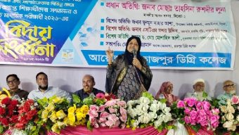 ছেলে ও মেয়ে উভয়কেই সমানভাবে শিক্ষিত হতে হবে: তাহসিনা রুশদীর লুনা