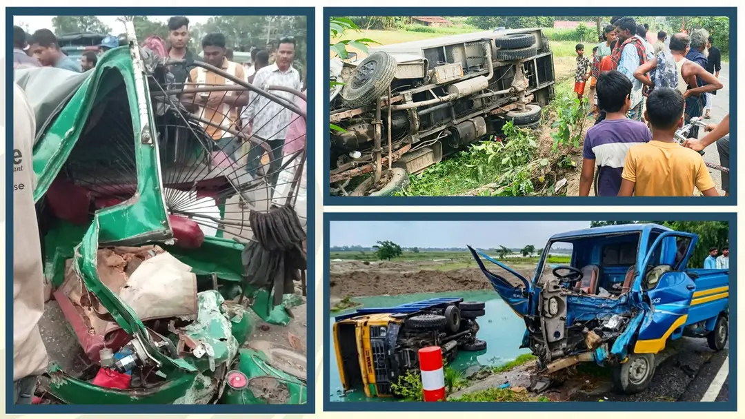 ঈদ যাত্রায় সড়কে থামছে না মৃত্যুর মিছিল, ৭ জেলায় ১২ জনের প্রাণহানি