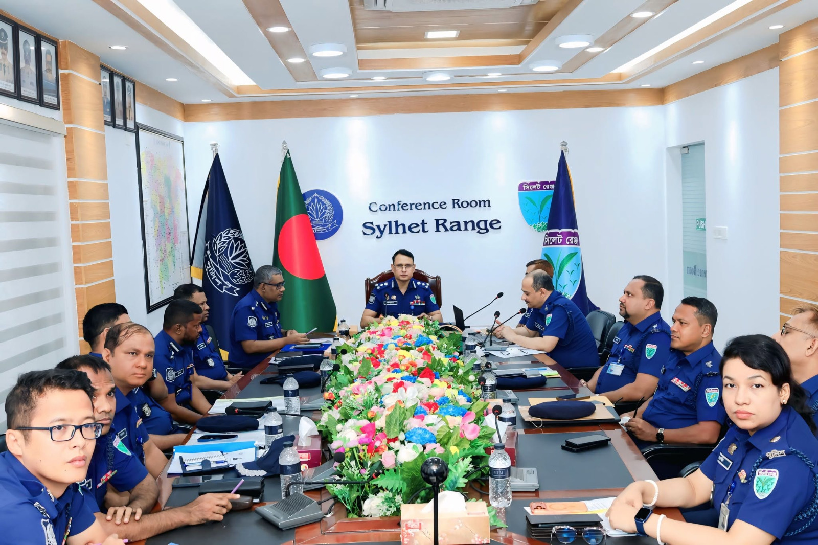 সিলেট ডিআইজি অফিসে অপরাধ পর্যালোচনা সভা অনুষ্ঠিত
