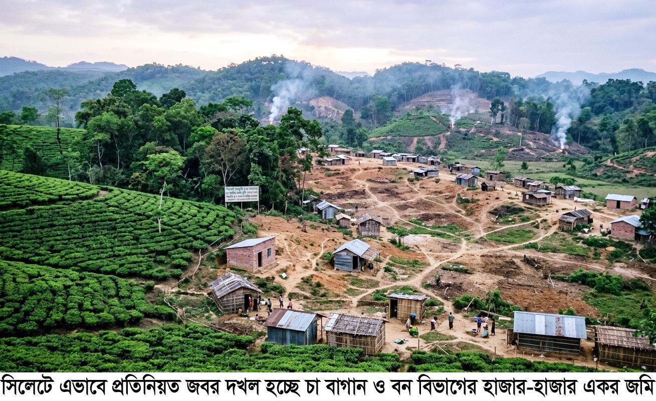 সিলেটের বনভূমি ও চা-বাগানের ৫৮ হাজার একর ভুমি এখন প্রভাবশালীদের পকেটে