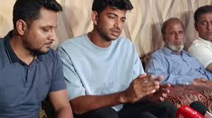 জাতীয় দলের ক্রিকেটার নাঈম হাসানের সংবাদ সম্মেলন